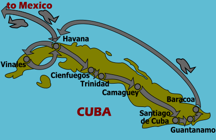 Pic of Map of Cuba