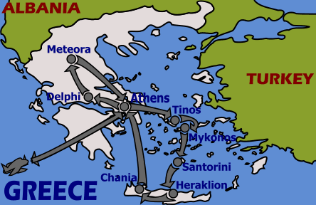 Pic of Map of Greece