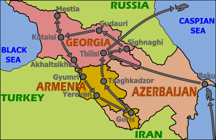 Pic of Map of Caucasus